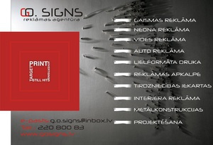 GO signs, SIA, reklāmas aģentūra